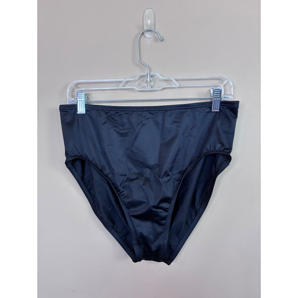 Miraclesuit Womens Black High Waist Full Coverage Swim Bottoms 6516601 Size 18